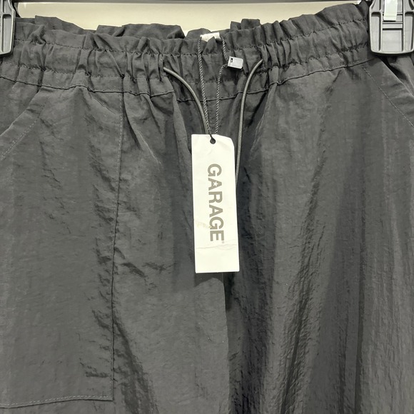 Garage Paxton Parachute Pants Size XS Black 100% Cotton Gorpcore Relaxed Pockets - Picture 10 of 12